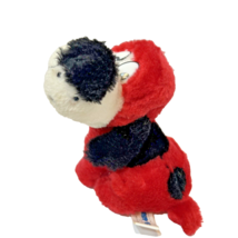 Vintage 1993 Liberty Toy Co Plush Red Carnival Puppy Dog Stuffed Animal 7&quot; - £11.28 GBP