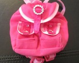Build A Bear Workshop Fuchsia &amp; Pink Cloth Backpack Accessory - £7.76 GBP
