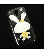 Samsung Galaxy S4 Hard Shell Phone Case Clear Cute Bunny Rabbit - $4.99