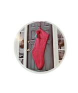 Holiday Time - Pink Knit 36 in Jumbo Christmas Stocking (New) - £13.71 GBP