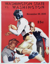 Washington Huskies Football 1936 vs. Washington State Vintage METAL SIGN... - $34.72 CAD