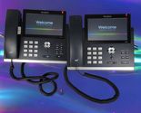READ Yealink T48S Lot of 2 Ultra-Elegant Gigabit IP Phone HD Touchscreen... - $105.12