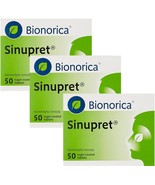 Sinupret 150 tbs, Acute and Chronic Inflammation of the Paranasal Sinuse... - $1,117.91 MXN