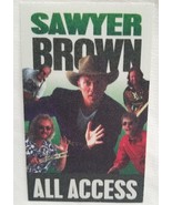SAWYER BROWN - VINTAGE ORIGINAL 1990&#39;s TOUR CONCERT TOUR CLOTH BACKSTAGE... - £7.88 GBP