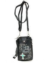 Western Style Small Concho Buckle Crossbody Cell Phone Purse Handbag in ... - £22.29 GBP