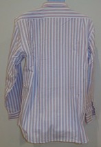 Cremieux Size Large F15WX672 White Cotton Striped New Mens Button Down S... - £53.73 GBP