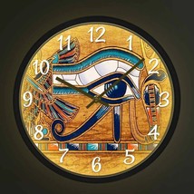 Egyptian Eye Of Horus Metal Frame Silent Luminous Sound Controlled Wall ... - £35.48 GBP+