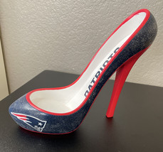 New England Patriots High Heel Shoe Wine Bottle Holder-Great Condition-Free Ship - £16.04 GBP