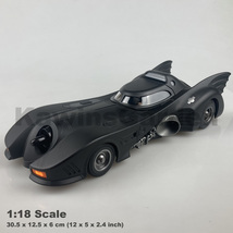 Authentic 1:18 Scale Batmobile Car Diecast Model Toy of 1989 Batman Movi... - $49.99