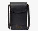 Kate Spade Veronica Leather north south phone crossbody ~NWT~ Black - £118.96 GBP