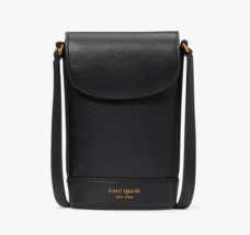 Kate Spade Veronica Leather north south phone crossbody ~NWT~ Black - £118.96 GBP