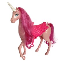 2011 Mattel Barbie Fairytale Princess Pink Unicorn Pony Horse Toy Sparkl... - £15.68 GBP