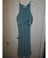 NWT Ladies R&amp;M Richards Formal Dress 14 Bluish Gray with Sequin Detail - £23.48 GBP