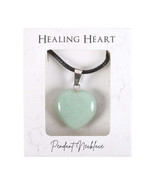 Green Adventurine Healing Crystal Heart Necklace - £14.74 GBP