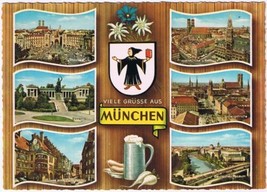 Postcard Munich Germany Munchen Multi View - £2.22 GBP