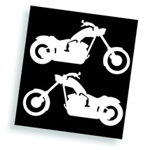 2X Motorcycle Decal Sticker fits chopper big dog iron horse bobber bike trailer - £11.12 GBP