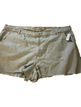 Women&#39;s Old Navy High Rise, Stretch, Raw Hen, Sage Color Shorts Size 30 NWT - £17.57 GBP