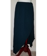 NEW G/F Gentle Fawn Atlantic Green Skirt Size 6 Asymmetrical Wrap Look Long - £13.45 GBP
