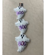 Hanging 22in Tinsel Boo Ghosts Halloween Decoration  - £34.81 GBP