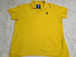 UKGH Gildan Mens Yellow Polo Shirt Size L Cotton Made in England United Kingdom - £6.83 GBP