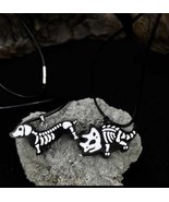 Handmade Wooden Dog Necklace Pendant Special Gift For Boyfriend Mini Woo... - €34,94 EUR