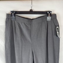 Kim Rogers gray pants straight fit comfort waist size 18W NWT - £6.05 GBP