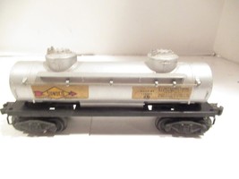 Lionel POST-WAR 2465 Sunoco Decaled Tank CAR- 0/027 - D/C TRUCKS- Fair - w22 - $11.92