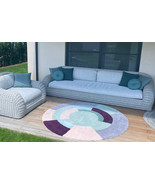 Hand Tufted NZ Wool Area Rug Handmade Rugs Round New Carpet 100% Woolen ... - $218.75 CAD+