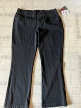 Woolrich Pine Island Black Elastic Waistband Pants Size Large Petite New W/ Tag - £48.28 GBP