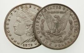 1879 &amp; 1879-S Argento Morgan Dollaro Lotto Di 2 Monete IN Au Condizioni - £126.15 GBP
