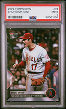 2022 Topps Now Shohei Ohtani #74 Career High 12 K&#39;s Angels - PSA 9 MINT - £23.26 GBP