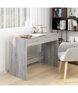 Desk Grey Sonoma Engineered Wood Medium Desk Rectangular - $223.72 CAD