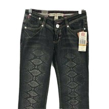 Ecko Red Junior&#39;s Jeans Flat Front Pattern on Front Legs Embroidered Size 3 - £23.59 GBP