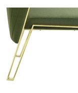 Fallon Side Chair 2Pc, Green Velvet &amp; Mirrored Gold Finish - $15,321.70 MXN