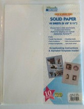 Memories Forever Scrapbooking Paper Solid 10 Sheets Acid Free 8.5&quot; x 11&quot;  - $4.72