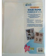 Memories Forever Scrapbooking Paper Solid 10 Sheets Acid Free 8.5&quot; x 11&quot;  - $4.72