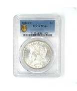 1884-CC Morgan Silver Dollar Graded MS64 by PCGS - $605.14 CAD