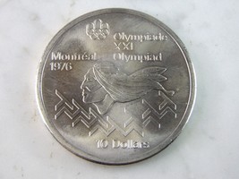 1975 $10 Canadian &#39;76 Montreal Summer Olympics Coin E220 - £51.25 GBP