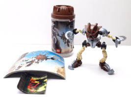 Lego Bionicle 8568 Toa Nuva Pohatu w/Canister &amp; Manual - £16.55 GBP