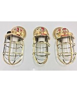 Nautical American Ship Passage Way Bulkhead Swan Neck Brass Light 3 Piece - £243.60 GBP