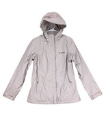 Columbia Omni-Tech Women&#39;s M Full Zip Beige Hooded Windbreaker Jacket Go... - $379.09 MXN
