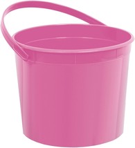 Multipurpose Bright Pink Plastic Bucket with Handle - 6.25&quot; x 4.5&quot; (1 Pc) - Stur - £12.82 GBP