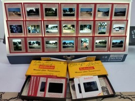 34 VTG Kodak Kodachrome 35mm Slide Lot 1950s Cars Buildings City Motels ... - £37.88 GBP