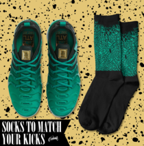 ELEPHANT Socks for N Air Vapor Max Plus Atlanta Emerald Mystic Green  T Shirt - £16.36 GBP