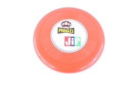 Vintage 80s Pringle&#39;s Chips Jif Peanut Butter 10&quot; Flying Disk Frisbee Orange - £19.67 GBP