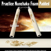 White Dragon Foam Padded Nunchaku W/ Steel Swivel Chain - $8.89