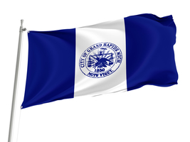 City of Grand Rapids, Michigan Flag,Size -3x5Ft / 90x150cm, Garden flags - $29.80