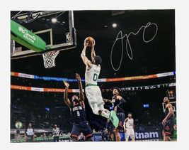 Jayson Tatum Autographed Celtics &quot;Dunk Vs. Houston&quot; 16 X 20 Photograph Fanatics - £329.59 GBP