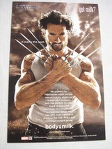 2009 Color Ad Hugh Jackman as Wolverine Got Milk? - £6.04 GBP