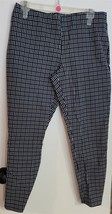 Womens 10 Crosby Dark Navy almost Black White Print Business Casual Pants - $18.81